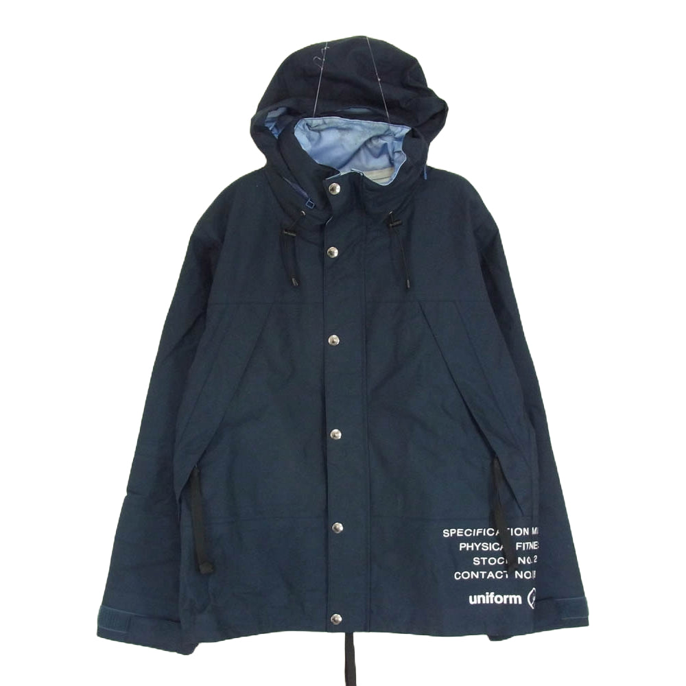 uniform experiment ユニフォームエクスペリメント 18AW UE-189021 SEAM TAPED MOUNTAIN PARKA マウンテンパーカー ナイロンジャケット ネイビー系 1【中古】