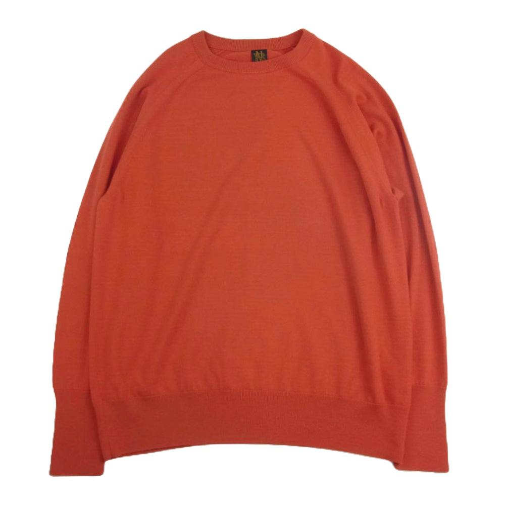 バトナー 23AW BN-23FM-024 BABY WOOL CREW NECK ベイビーウール クルーネック ニット セーター レッド系 2【中古】