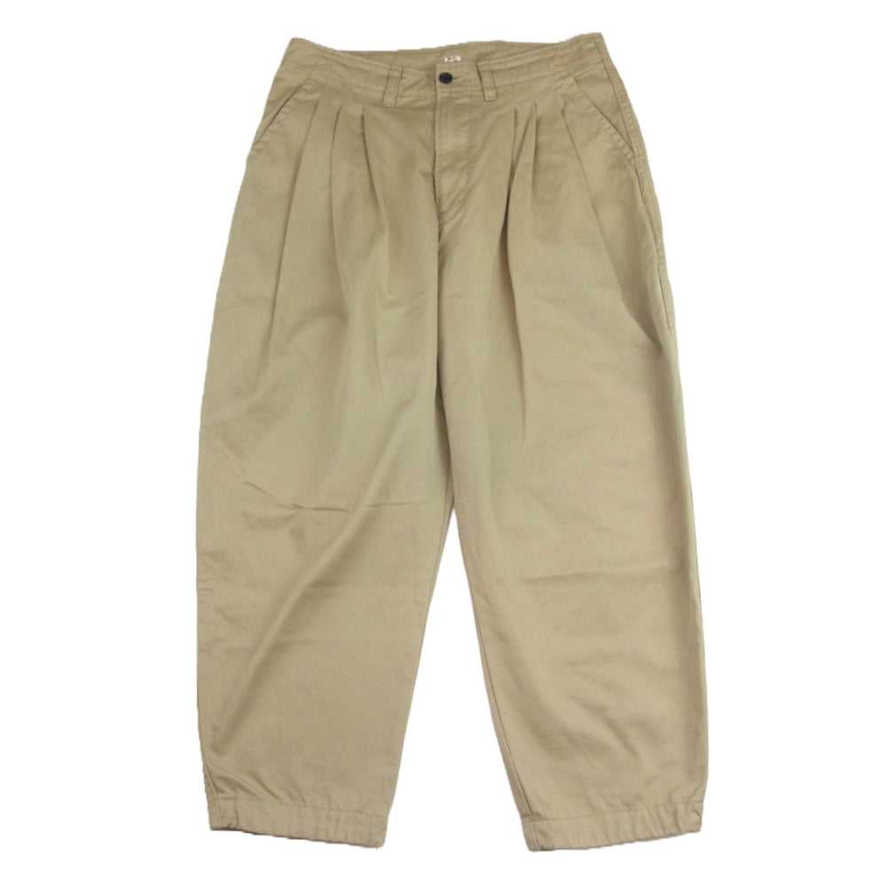PORTER CLASSIC ポータークラシック SATCHMO CHINOS 3タック チノパンツ サッチモチノ ベージュ系 S【中古】