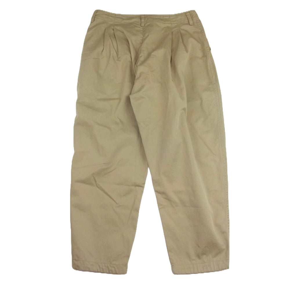 PORTER CLASSIC ポータークラシック SATCHMO CHINOS 3タック チノパンツ サッチモチノ ベージュ系 S【中古】