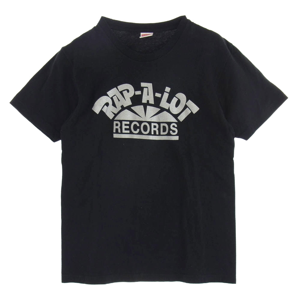 Supreme シュプリーム 17SS Rap A Lot Records Tee ラップアロット レコード クルーネック 半袖 Tシャツ ブラック系 M【中古】