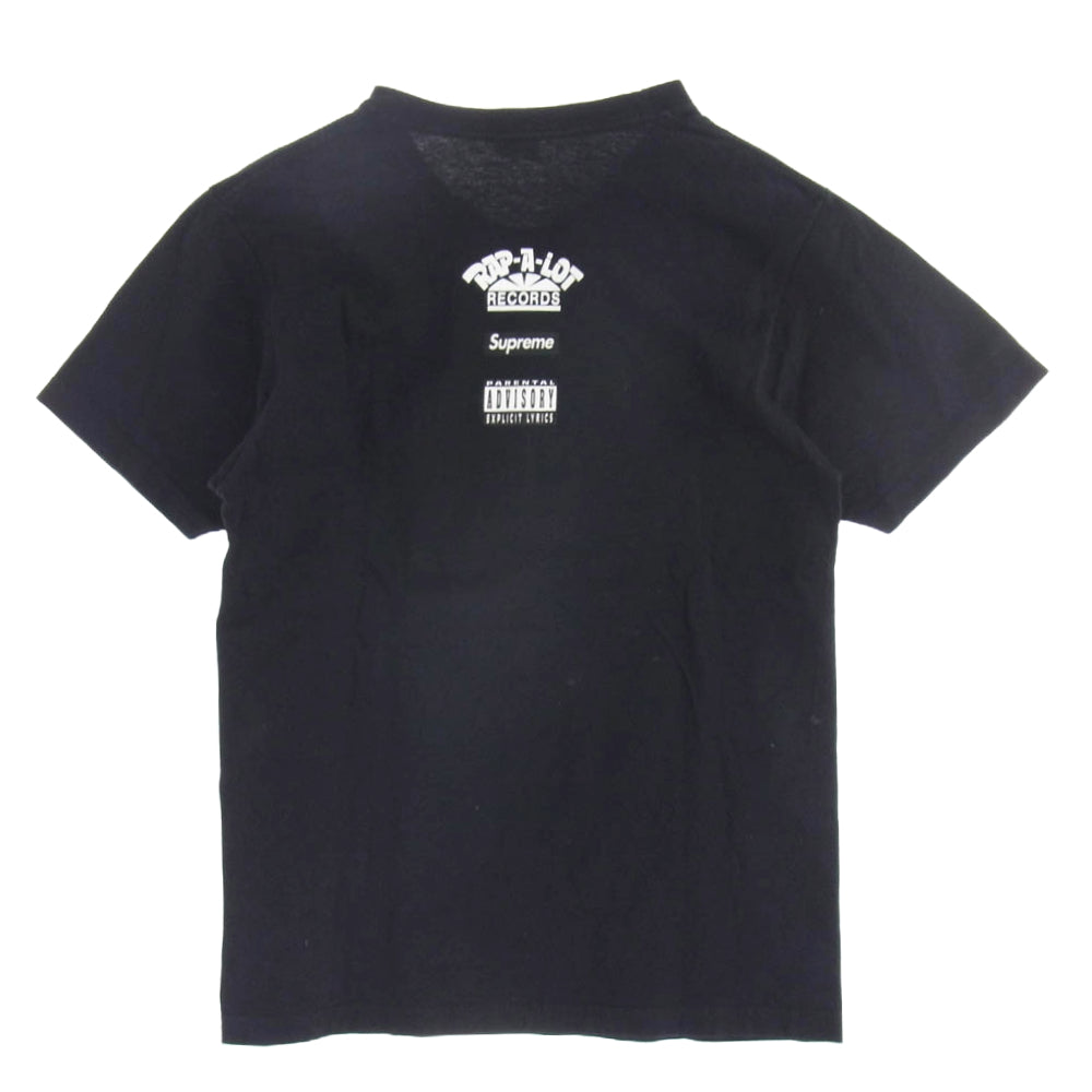 Supreme シュプリーム 17SS Rap A Lot Records Tee ラップアロット レコード クルーネック 半袖 Tシャツ ブラック系 M【中古】