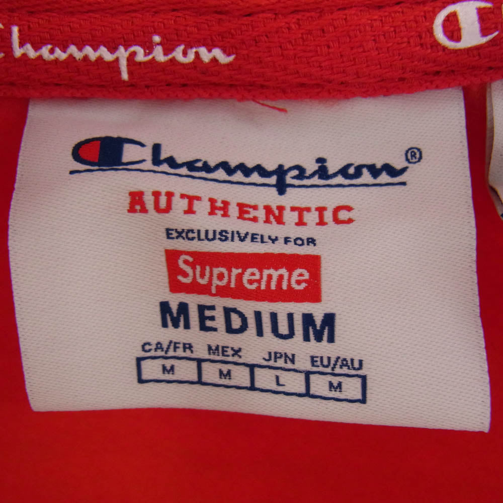 Supreme シュプリーム 24ss × champion zip up hooded sweatshirt チャンピオン ジップ アップ フーデット スウェット パーカー レッド系 M レッド系 M【新古品】【未使用】【中古】