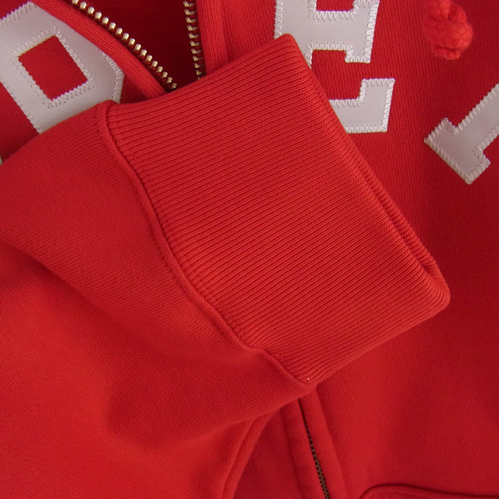 Supreme シュプリーム 24ss × champion zip up hooded sweatshirt チャンピオン ジップ アップ フーデット スウェット パーカー レッド系 M レッド系 M【新古品】【未使用】【中古】