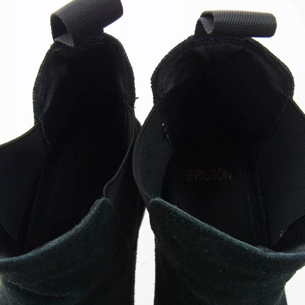 エリソン スエード サイドゴア ブーツ ブラック系 26cm【中古】