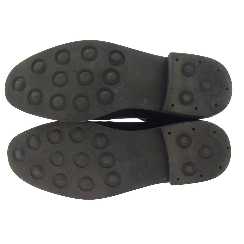 エリソン スエード サイドゴア ブーツ ブラック系 26cm【中古】