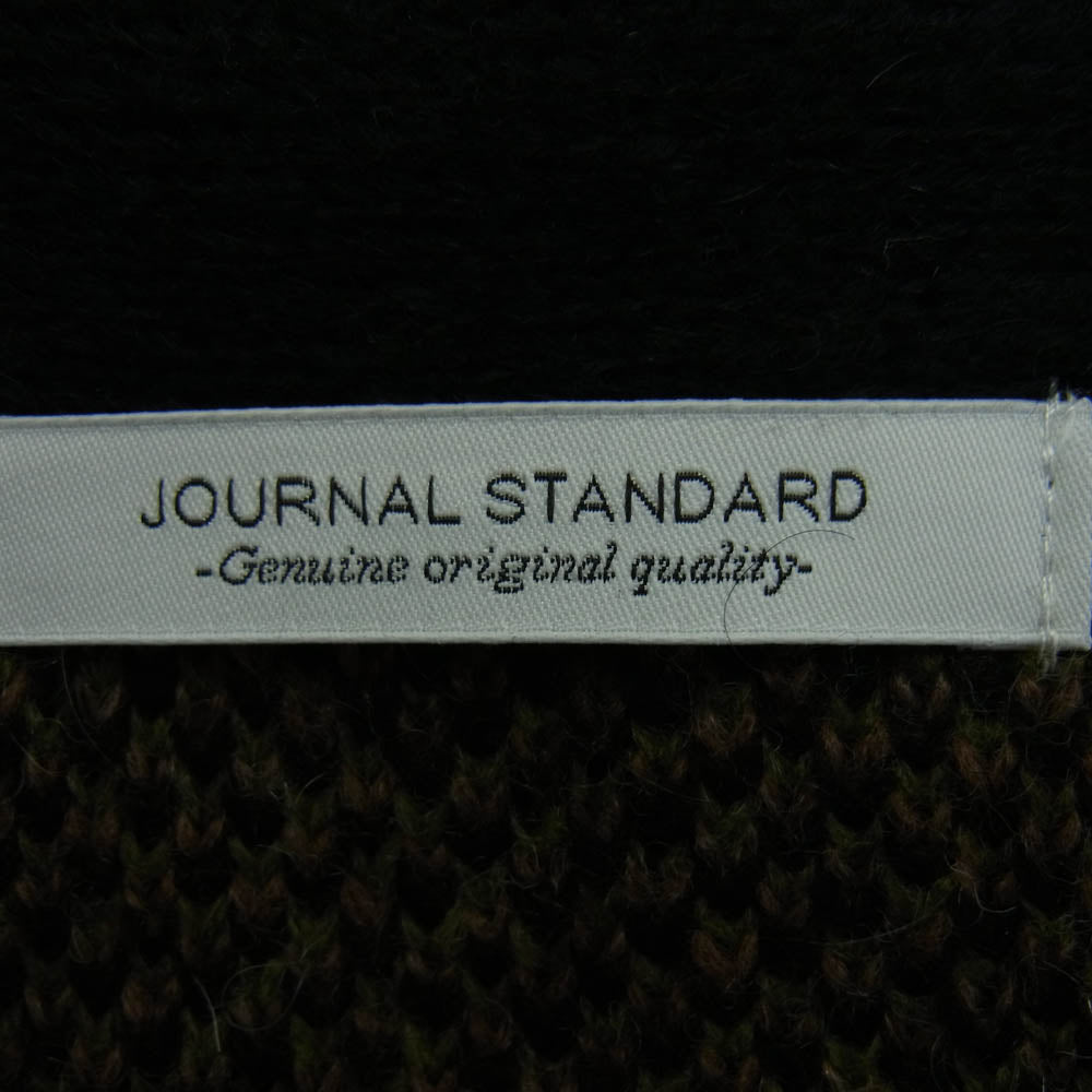 JOURNAL STANDARD ジャーナルスタンダード モヘヤ ウール カーディガン ブラック系 マルチカラー系 L【中古】