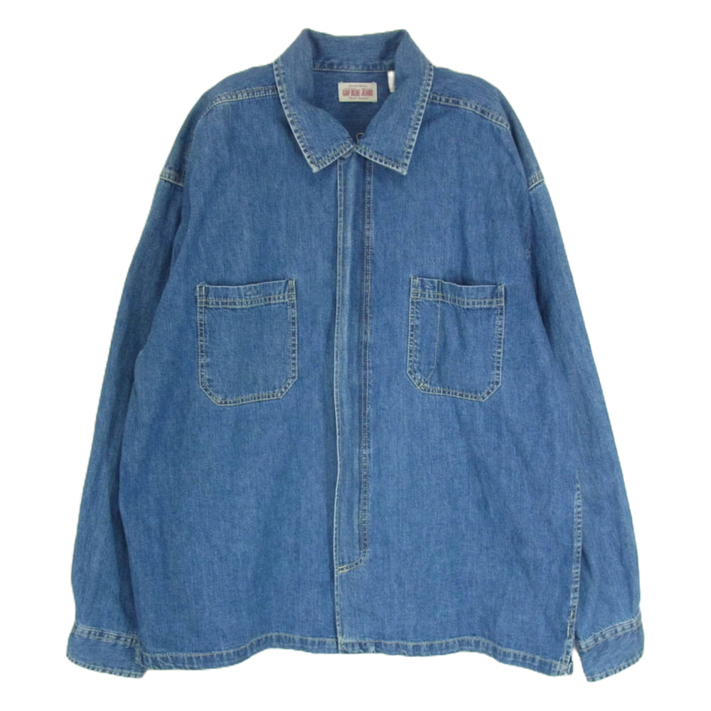 GAP ギャップ 90s GAP BLUE JEANS デニム シャツ ジャケット インディゴブルー系 L【中古】