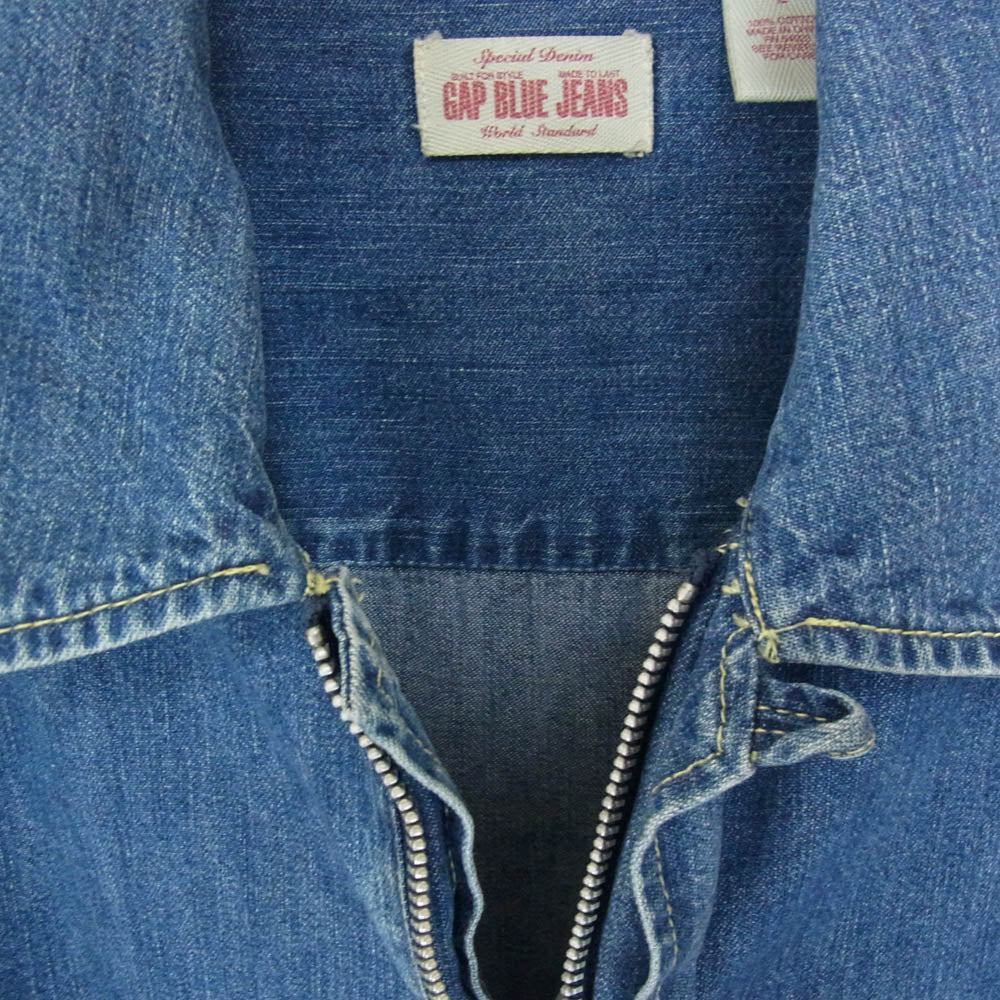 GAP ギャップ 90s GAP BLUE JEANS デニム シャツ ジャケット インディゴブルー系 L【中古】