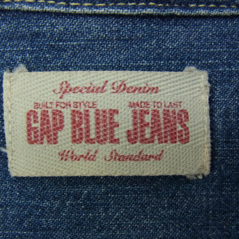 GAP ギャップ 90s GAP BLUE JEANS デニム シャツ ジャケット インディゴブルー系 L【中古】