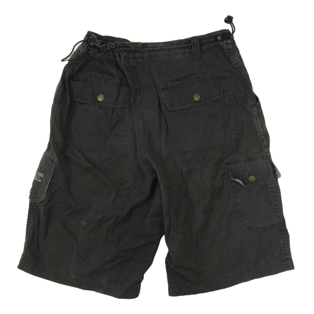 STUSSY ステューシー OLD オールド SURPLUS 20th サープラス カーゴ ショーツ ブラック系 L【中古】