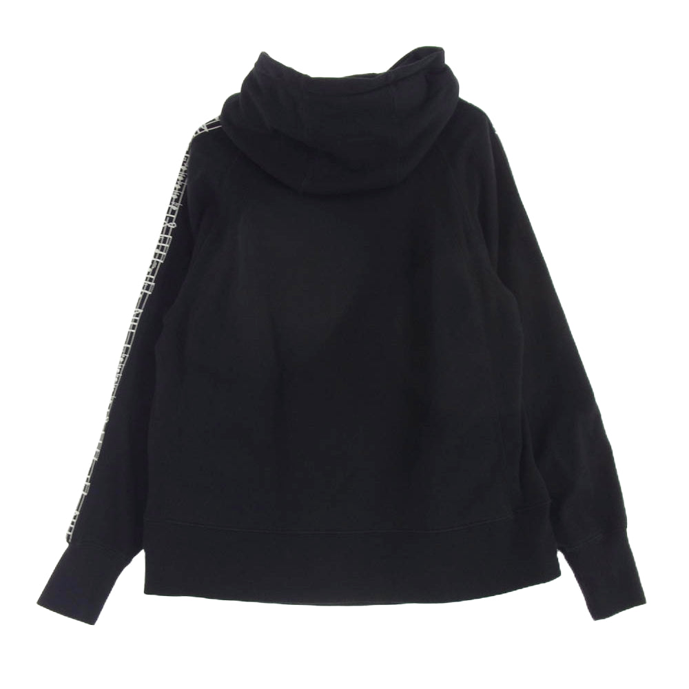 Engineered Garments エンジニアードガーメンツ 20AW Raglan Hoody w/Tape Fleece 音符 パーカー ブラック系 S【中古】