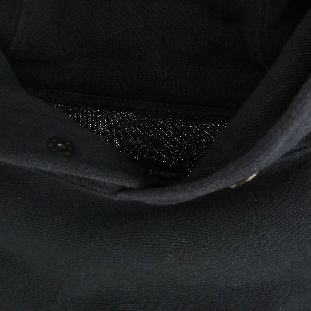 Engineered Garments エンジニアードガーメンツ 20AW Raglan Hoody w/Tape Fleece 音符 パーカー ブラック系 S【中古】