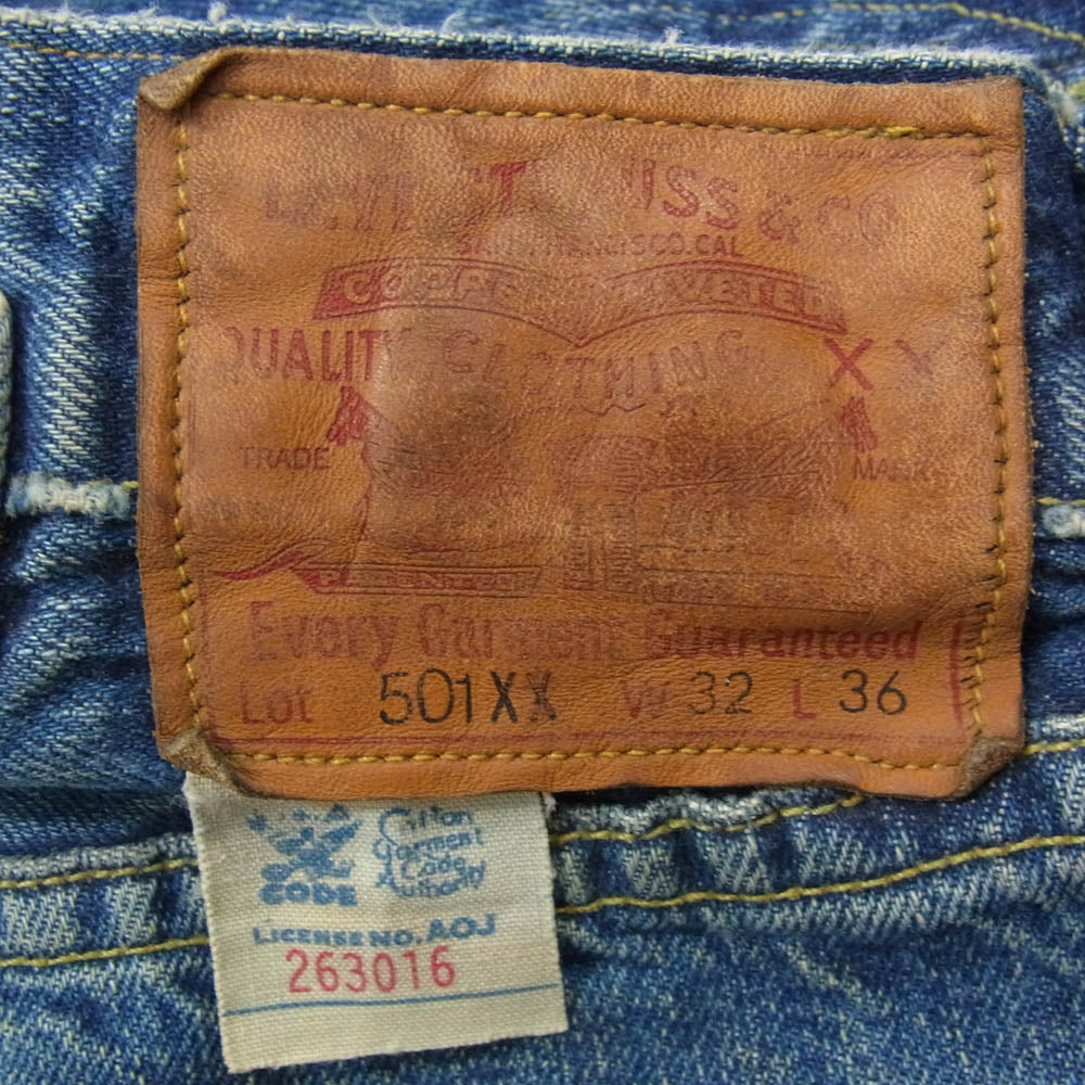 Levi's リーバイス USA製 LVC 1933 MODEL 501XX デニム パンツ インディゴブルー系 32【中古】