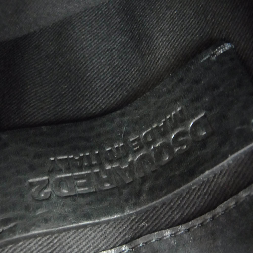 DSQUARED2 ディースクエアード クロコダイル柄 レザー フリンジ ショルダーバッグ ブラウン系【中古】