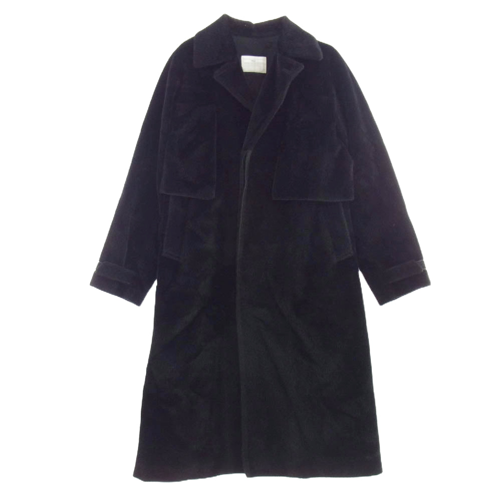 TOGA トーガ TV92-FA329 VIRILIS FAKE FUR COAT フェイク ファー ナイロンドッキング コート ブラック系 46【中古】