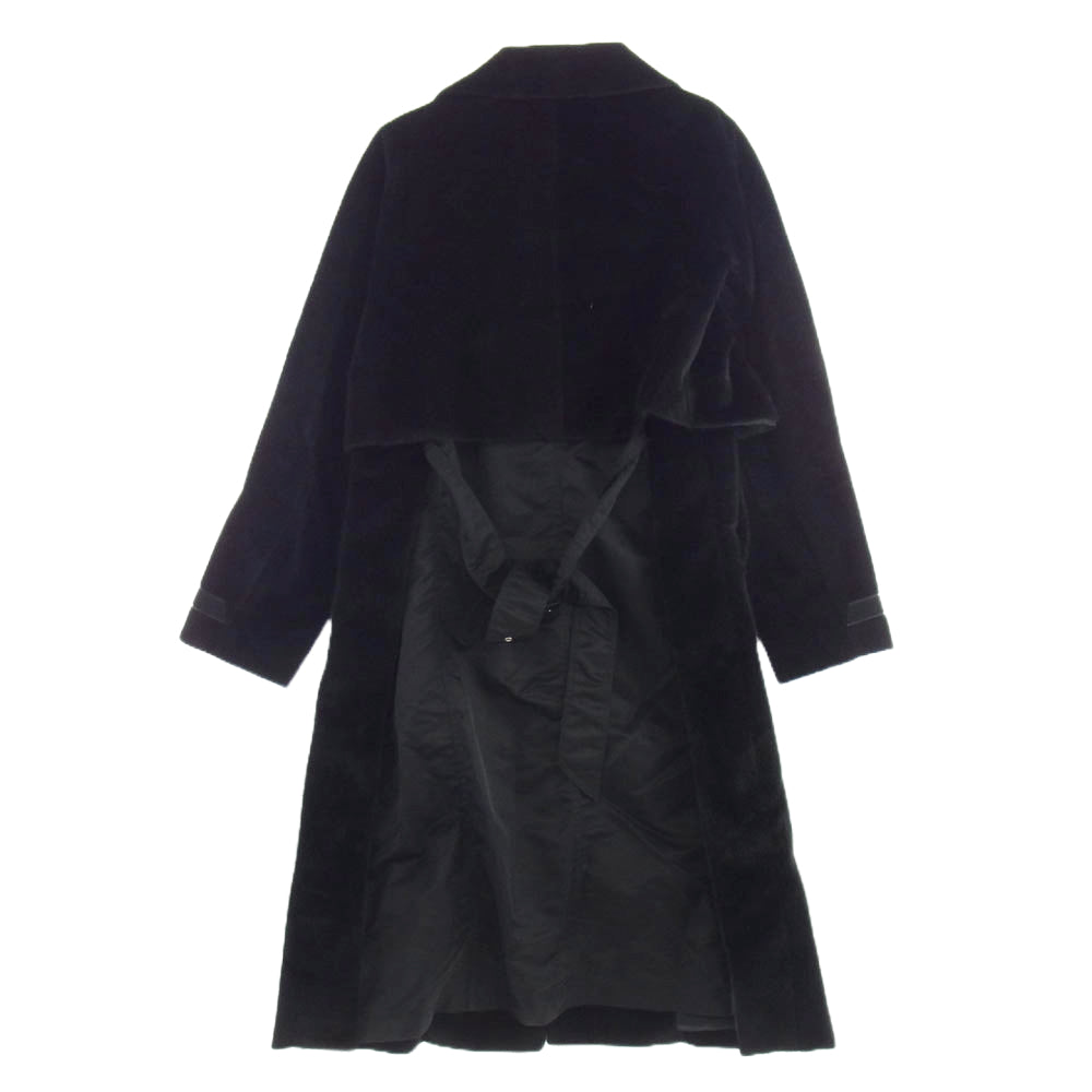 TOGA トーガ TV92-FA329 VIRILIS FAKE FUR COAT フェイク ファー ナイロンドッキング コート ブラック系 46【中古】