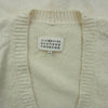 MAISON MARGIELA メゾンマルジェラ 21AW S51GP0226 S17664 ボタン ステッチ デザイン コットン パイル オーバーサイズ カーディガン オフホワイト系 S【中古】