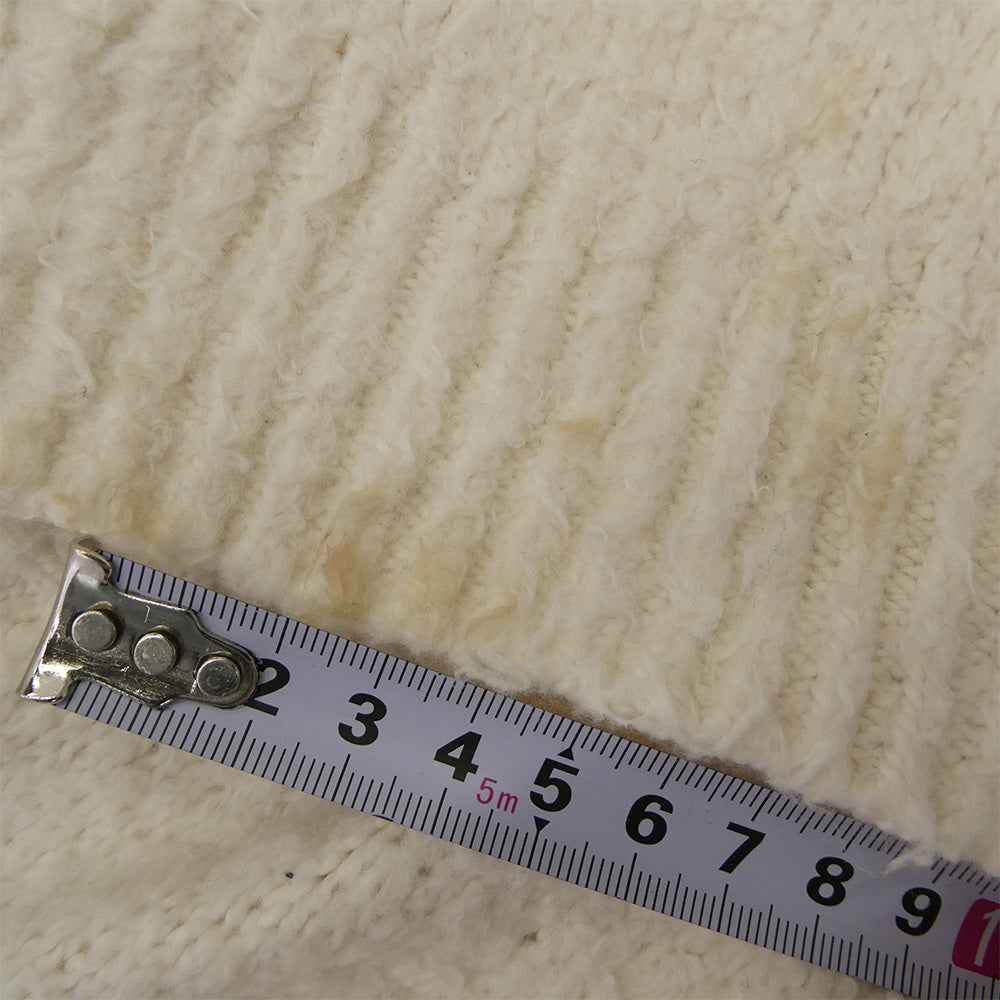 MAISON MARGIELA メゾンマルジェラ 21AW S51GP0226 S17664 ボタン ステッチ デザイン コットン パイル オーバーサイズ カーディガン オフホワイト系 S【中古】