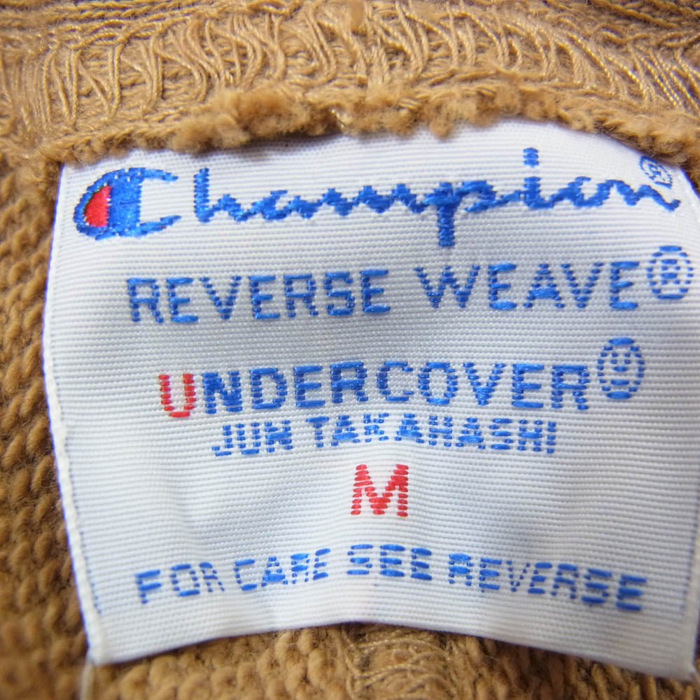 UNDERCOVER アンダーカバー UC1E4511 ×Champion REVERSE WEAVE チャンピオン リバースウィーブ コットン 裏毛 スウェット パンツ ベージュ系 M【新古品】【未使用】【中古】