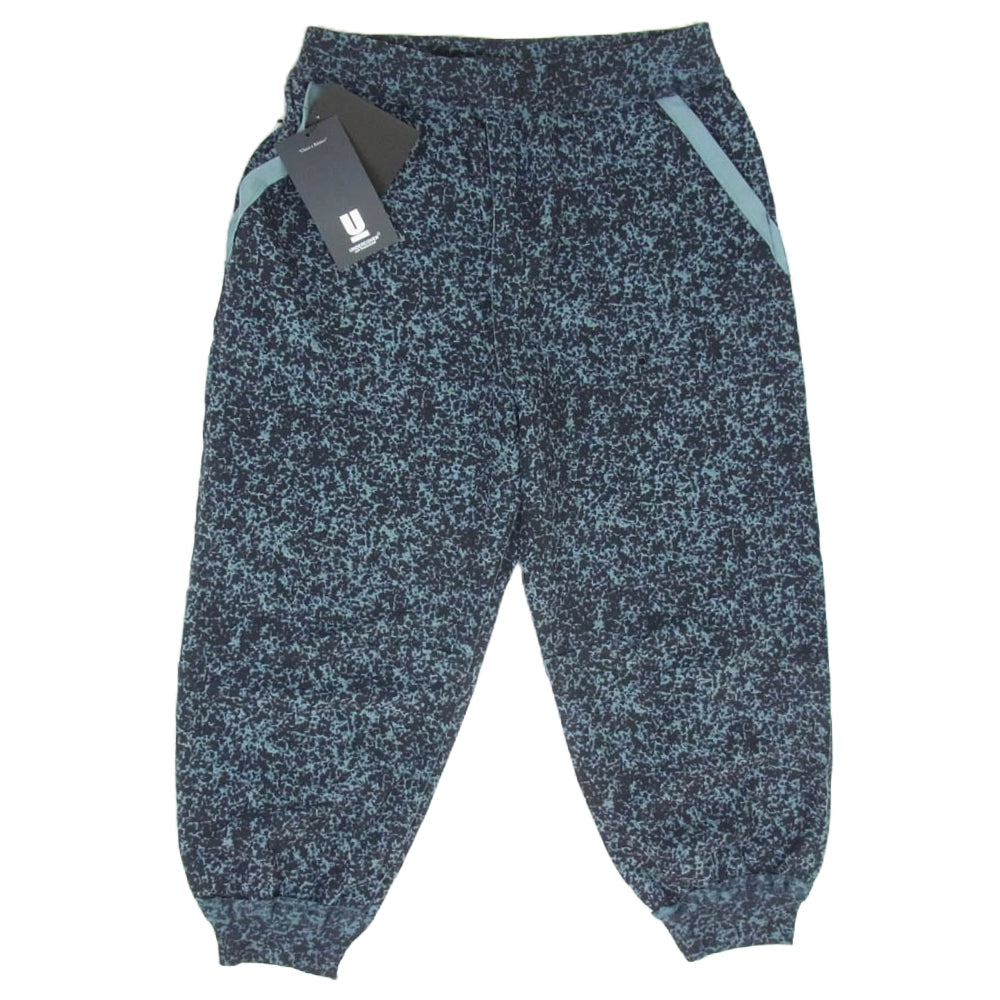 UNDERCOVER アンダーカバー 25SS UC1E4510 コットン 総柄 リブ スウェット パンツ ブルー系 2【極上美品】【中古】