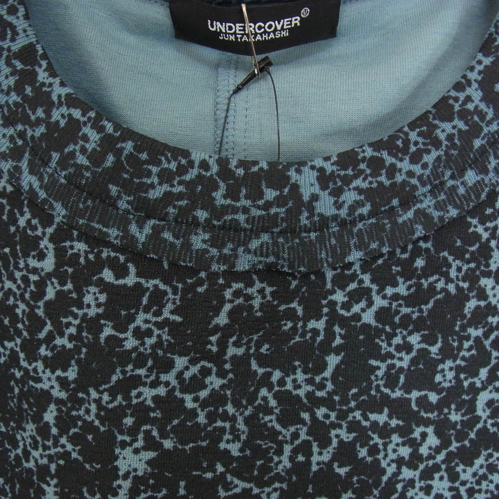 UNDERCOVER アンダーカバー 25SS UC1E4805-1 コットン 総柄 プルオーバー スウェット ブルー系 2【極上美品】【中古】