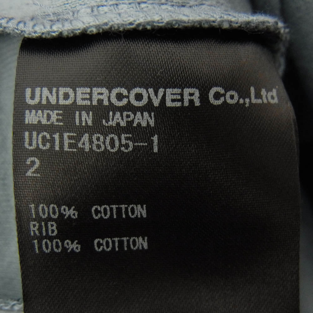 UNDERCOVER アンダーカバー 25SS UC1E4805-1 コットン 総柄 プルオーバー スウェット ブルー系 2【極上美品】【中古】