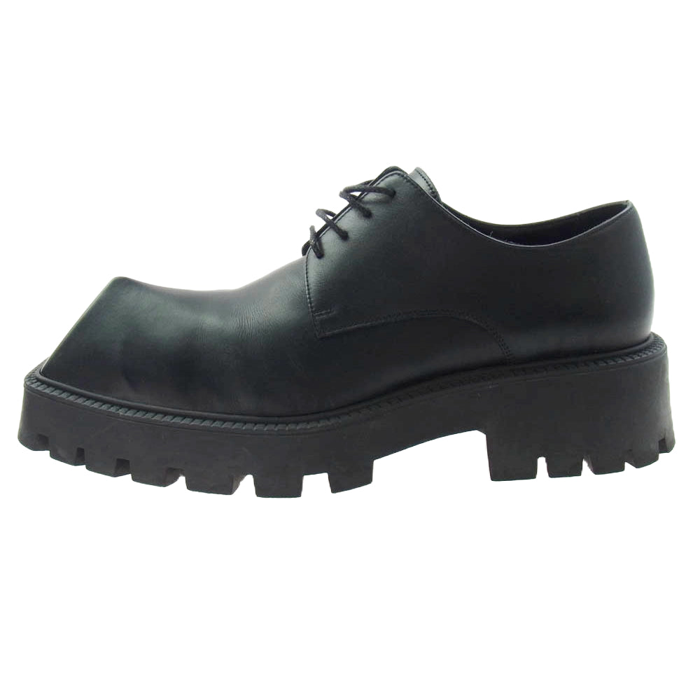 BALENCIAGA バレンシアガ 656977 RHINO チャンキー ダービー レースアップ ダービー シューズ ブラック系 43【中古】
