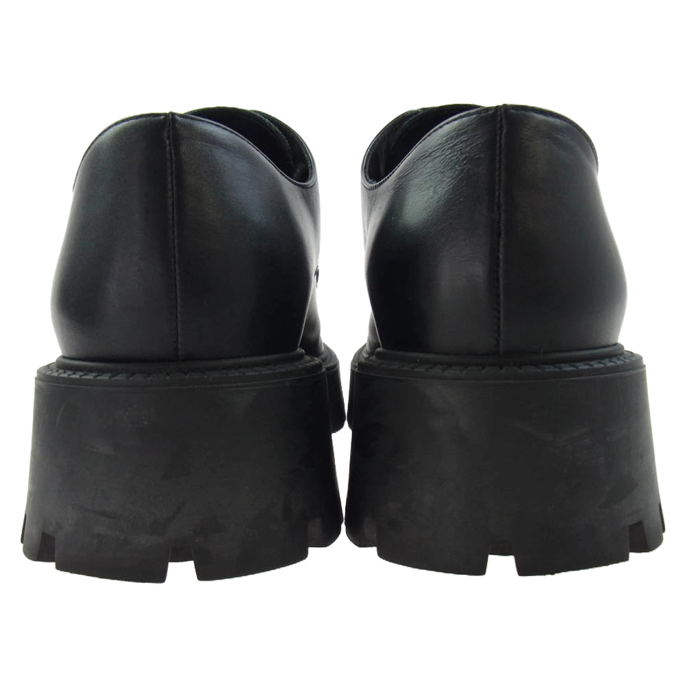 BALENCIAGA バレンシアガ 656977 RHINO チャンキー ダービー レースアップ ダービー シューズ ブラック系 43【中古】
