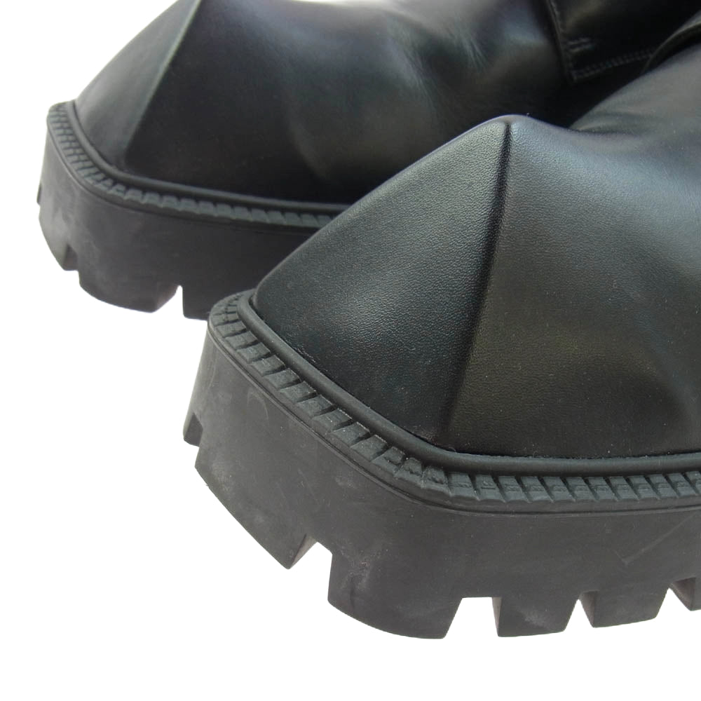 BALENCIAGA バレンシアガ 656977 RHINO チャンキー ダービー レースアップ ダービー シューズ ブラック系 43【中古】