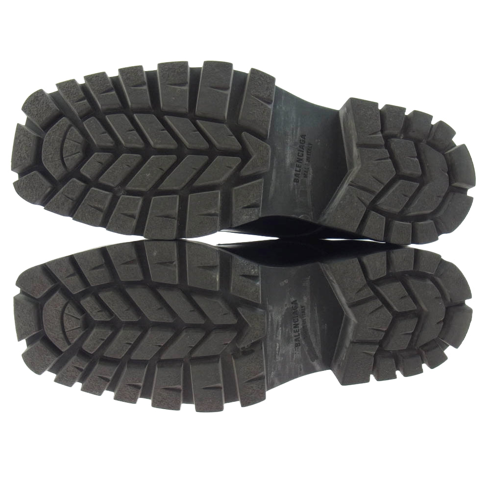 BALENCIAGA バレンシアガ 656977 RHINO チャンキー ダービー レースアップ ダービー シューズ ブラック系 43【中古】