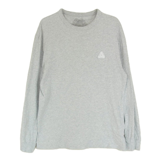 PALACE パレス SOFAR LONG SLEEVE ソファー ロングスリーブ Ｔシャツ グレー系 S【中古】