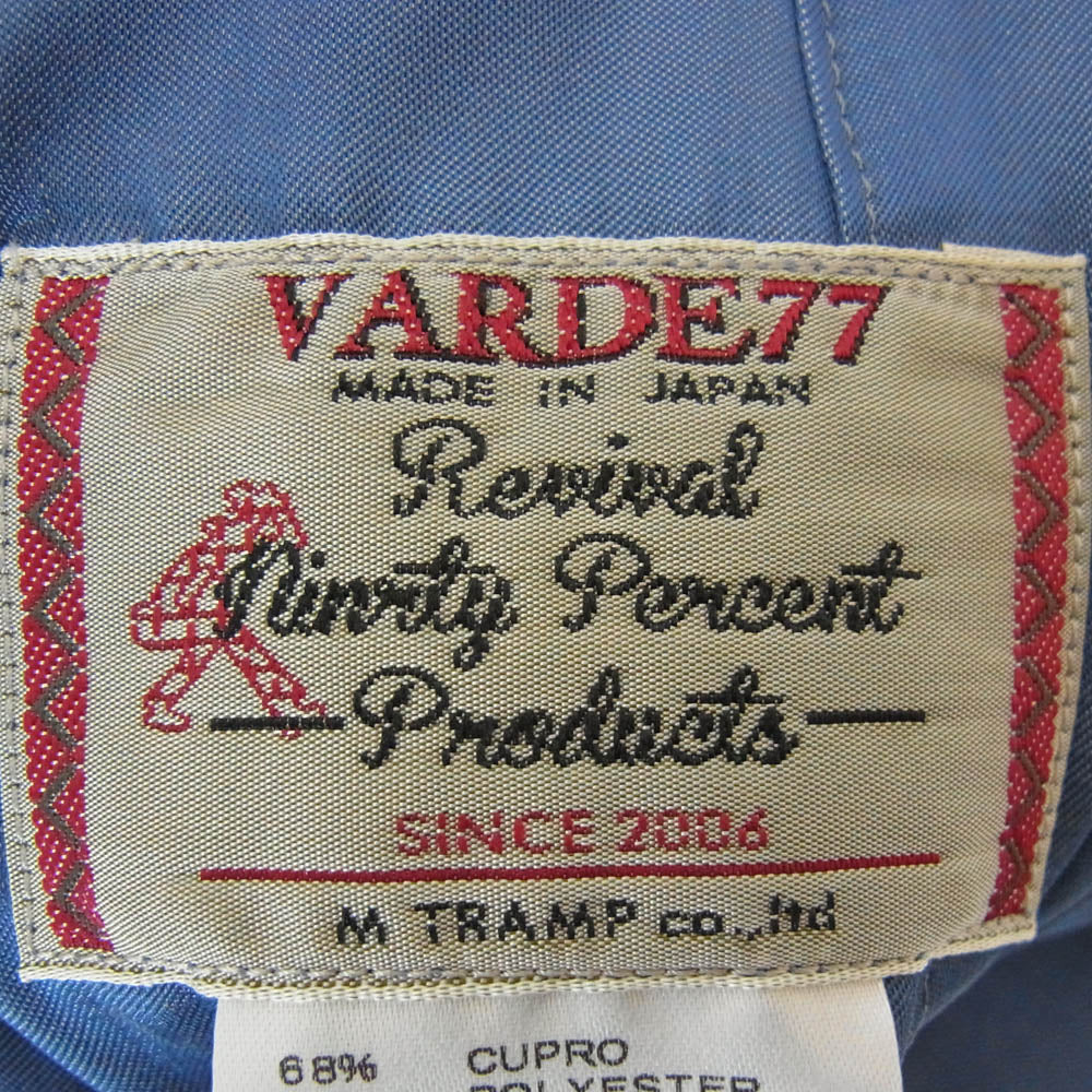 varde77 バルデセブンティセブン 16AW 9016AW-AN-JC01 リバーシブル スカジャン ブルゾン ブルー系 1【中古】
