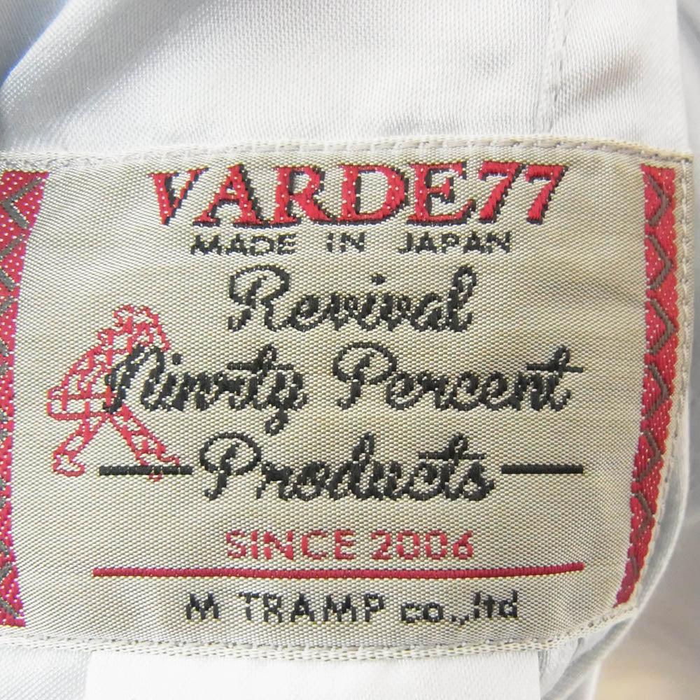 varde77 バルデセブンティセブン 16AW 9016AW-AN-JC02-SN 虎刺? リバーシブル スカジャン ブルゾン ライトブルー系 1【中古】
