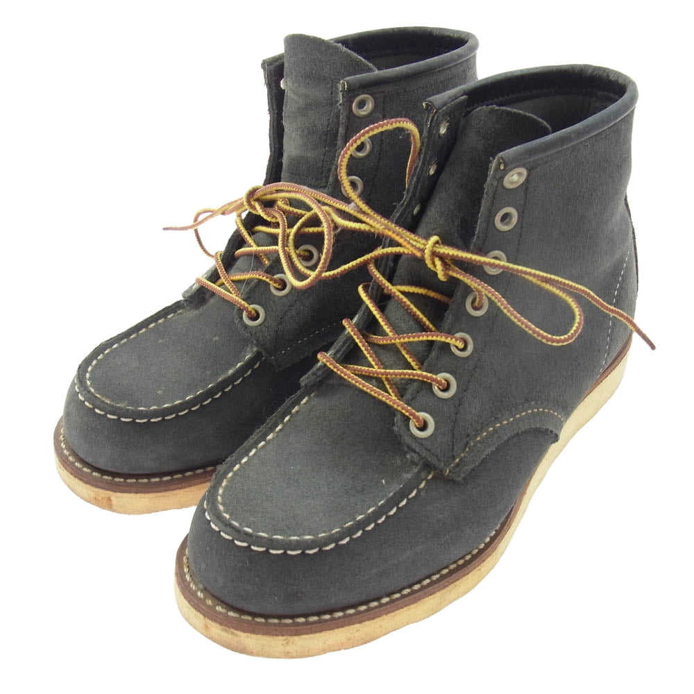 RED WING レッドウィング 8854 BEAMS別注 スウェードレザー モックトゥ ブーツ チャコール系 23.5cm【中古】