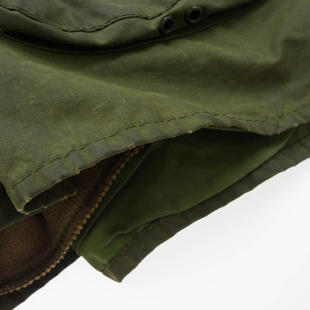 Barbour バブアー 英国製 90's BEDALE JACKET オイルド ジャケット ボアライナー付き カーキ系 C42/107CM【中古】