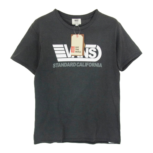 STANDARD CALIFORNIA スタンダードカリフォルニア VANS LOGO Tee  バンズ ロゴ 半袖 Ｔシャツ ブラック系 M【中古】