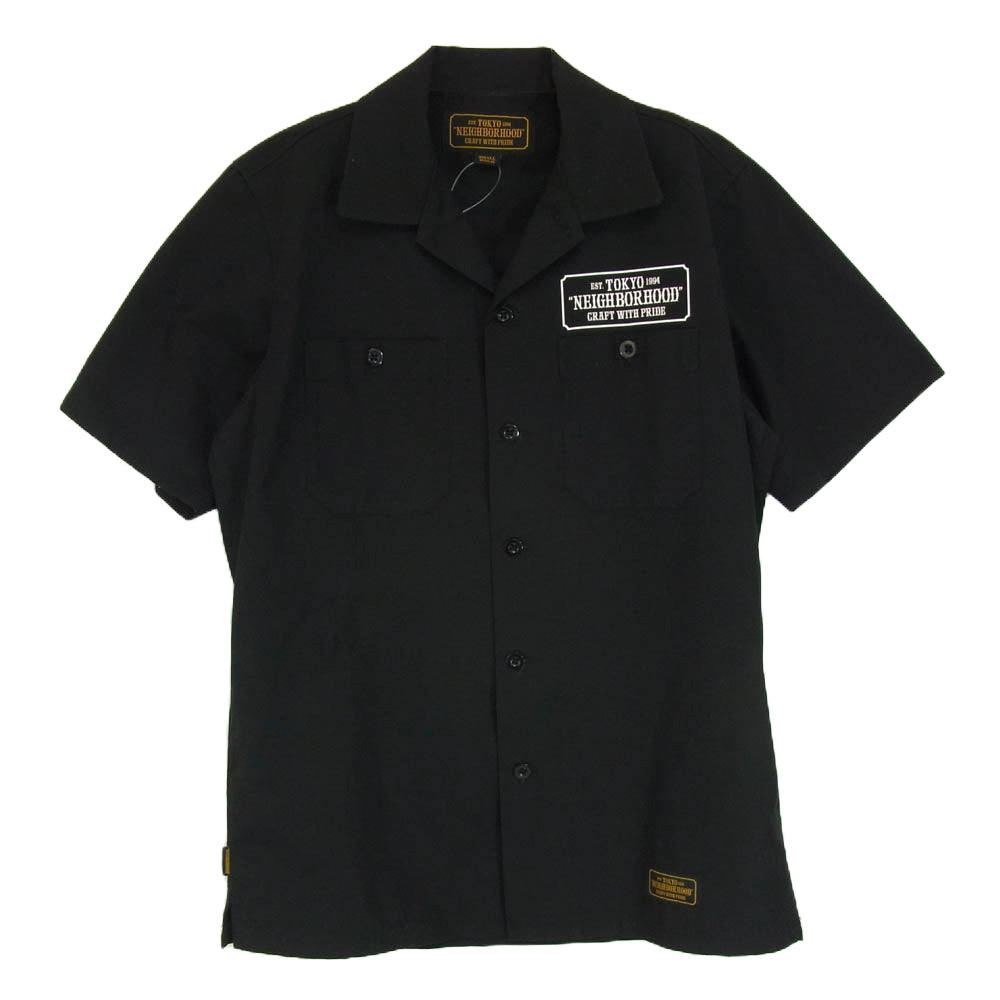 NEIGHBORHOOD ネイバーフッド 17SS 171TSNH-SHM02 CLASSIC WORK EC SHIRT SS クラシック ショートスリーブ ワーク シャツ ブラック系 S【中古】