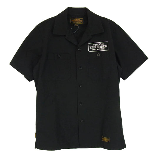 NEIGHBORHOOD ネイバーフッド 17SS 171TSNH-SHM02 CLASSIC WORK EC SHIRT SS クラシック ショートスリーブ ワーク シャツ ブラック系 S【中古】
