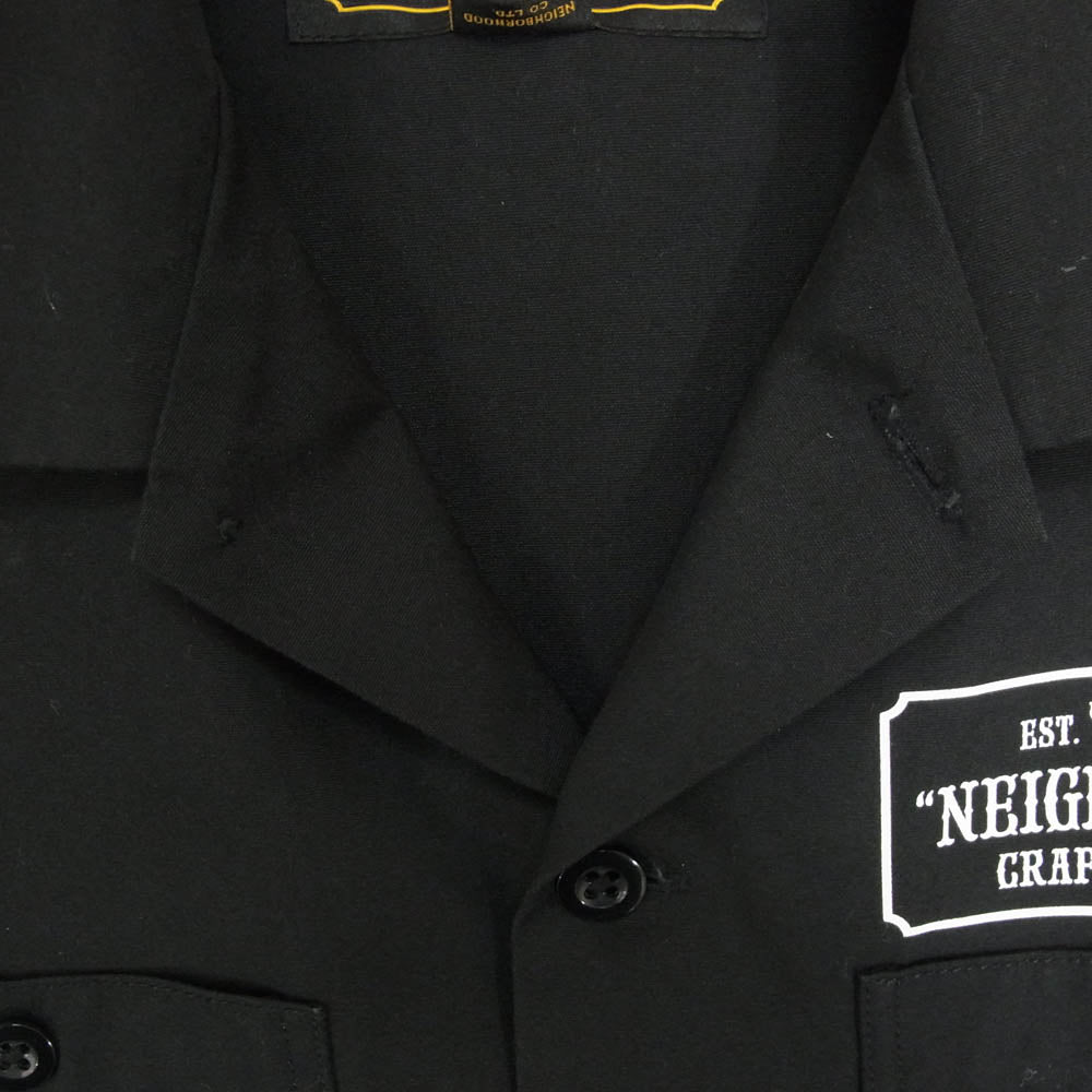 NEIGHBORHOOD ネイバーフッド 17SS 171TSNH-SHM02 CLASSIC WORK EC SHIRT SS クラシック ショートスリーブ ワーク シャツ ブラック系 S【中古】