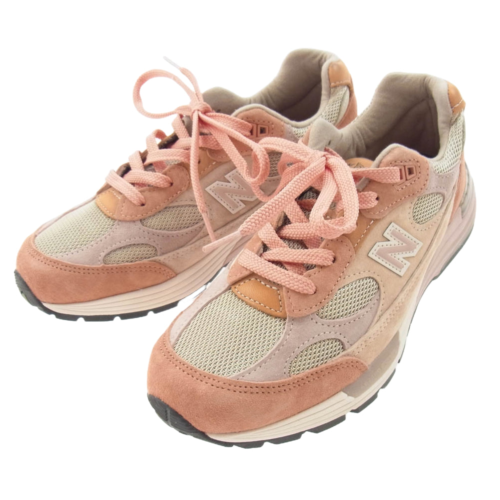 NEW BALANCE ニューバランス U992JG1 Joe Freshgoods ジョーフレッシュグッズ スニーカー ランニングシューズ ピンク系 25.5cm【中古】