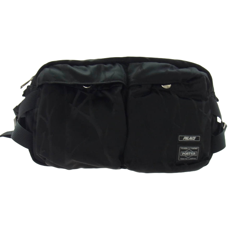PORTER ポーター × PALACE パレス WAIST BAG ウエスト バッグ ショルダーバック ブラック系【美品】【中古】