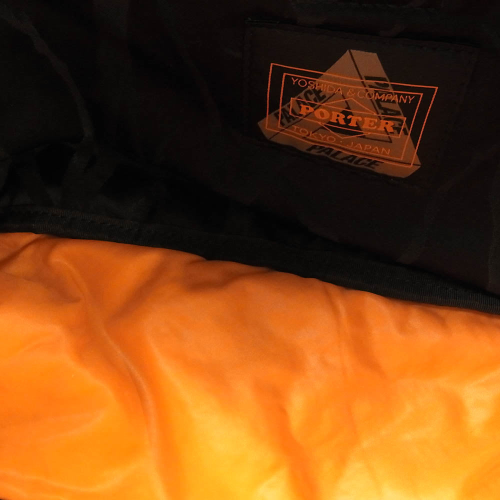 PORTER ポーター × PALACE パレス WAIST BAG ウエスト バッグ ショルダーバック ブラック系【美品】【中古】