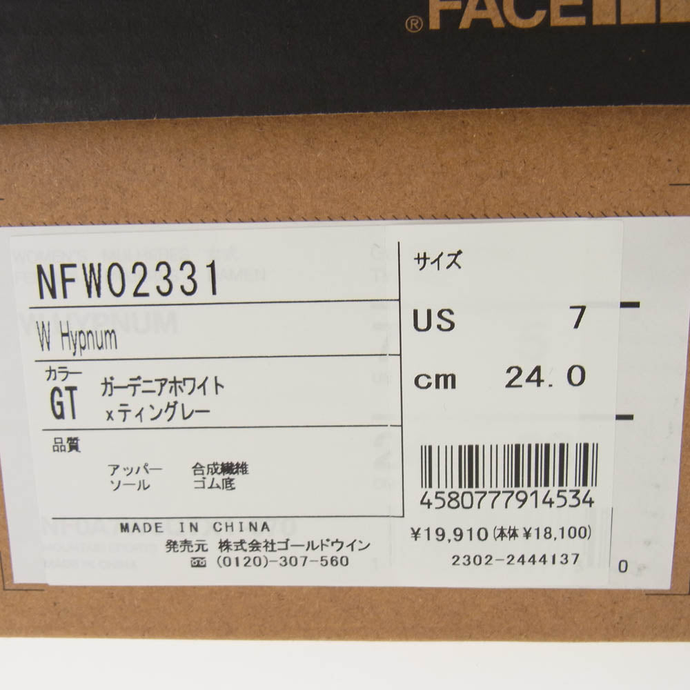 THE NORTH FACE ノースフェイス 23-093-913-0006-3-0 W HYPNUM ハイプナム ランニング シューズ ローカット スニーカー ベージュ系 24cm【中古】