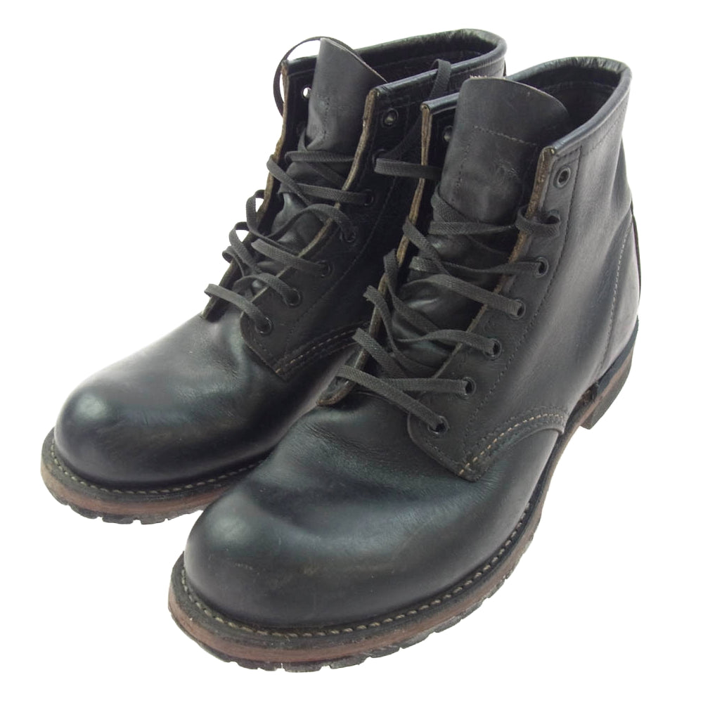 RED WING レッドウィング 9014 BECKMAN ROUND BOOTS ベックマン ラウンド ブーツ ブラック系 25.5cm【中古】