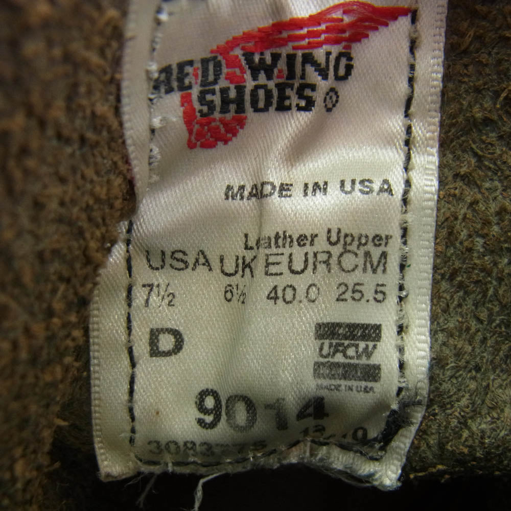 RED WING レッドウィング 9014 BECKMAN ROUND BOOTS ベックマン ラウンド ブーツ ブラック系 25.5cm【中古】