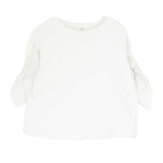 プランテーション PL21JJ637 エイネット 切り替え カットソー ホワイト系 M【中古】