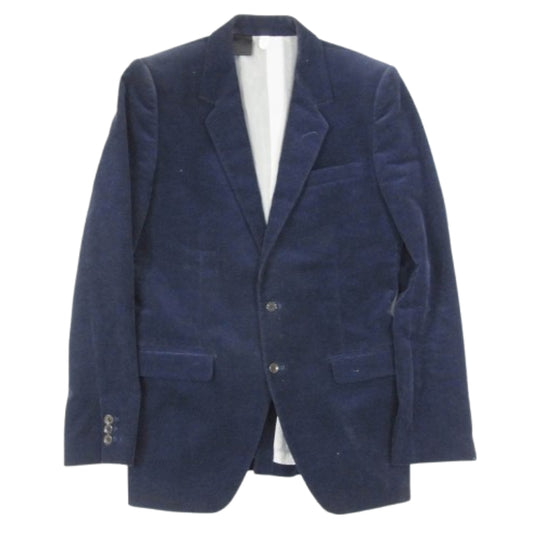 N.HOOLYWOOD エヌハリウッド 207peg 2B コーデュロイ テーラード ジャケット ネイビー系 S【中古】