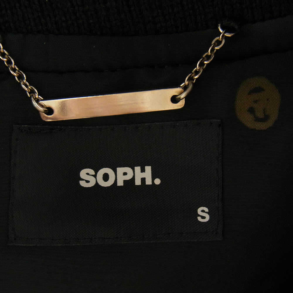 SOPH ソフ SOPH-1222 archive アーカイブ Pharaoh Jacket ファラオ ジャケット ウール スタジャン ブラック系 S【美品】【中古】