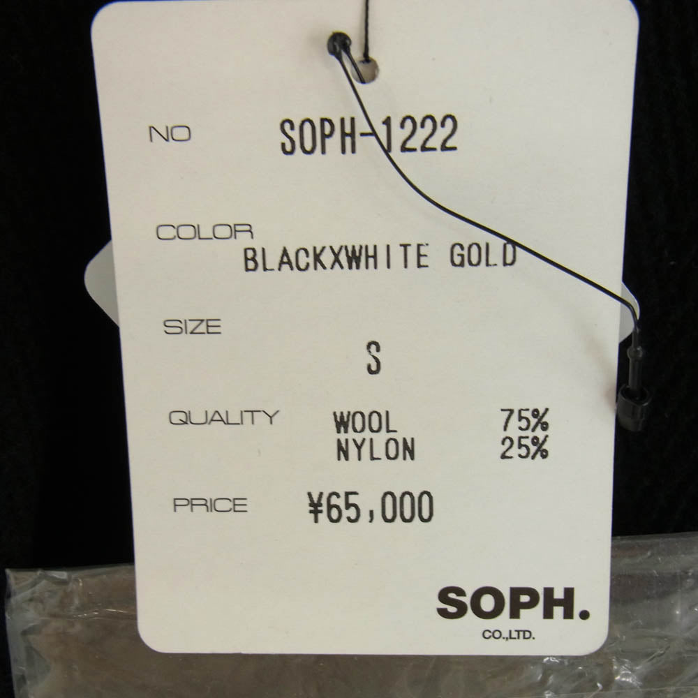 SOPH ソフ SOPH-1222 archive アーカイブ Pharaoh Jacket ファラオ ジャケット ウール スタジャン ブラック系 S【美品】【中古】